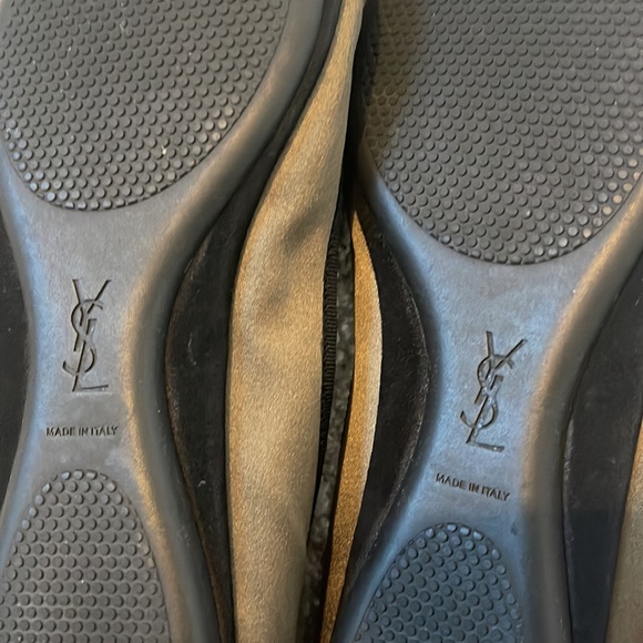 YSL flat shoes , size 7.5 ,in black kaki color - Picture 7 of 16